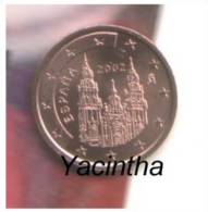@Y@   Spanje  1 - 2 - 5   Cent  2002  UNC       MOEILIJK - Espagne