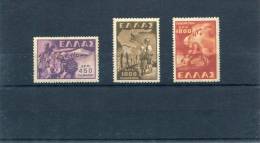 1949-Greece- "Children Abduction" Issue- Complete Set MH (lightly Toned Gum, 1800dr. Corner Bend) - Ungebraucht