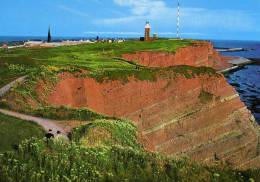 01263 HELGOLAND - Blick Auf Die Westküste, Den Leuchtturm Und Die Kirche - Helgoland