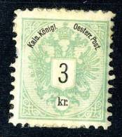 1126  Austria  1883   Mi.#45  (*) - Nuevos