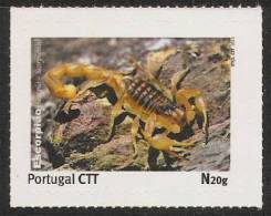 Portugal Timbre Personnalisé Scorpione Arachnide 2011 ** Personalized Stamp Scorpion Arachnida 2011 ** - Nuevos