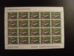 LIECHTENSTEIN  EUROPA CEPT MINI FEUILLET KLEINBOGEN MINIATURE SHEET - Unused Stamps