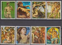 Paraguay 1975 Art - Painting Mi 2679-86 MNH  - 8v - Desnudos