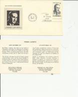 CANADA 1971 – FDC 50 YEARS BIRTH PIERRE LAPORTE W 1 ST OF  OF 7 C POSTM. OTTAWA-ONT OCT 20  RE2007 WITH INSIDE EXPLANATO - 1971-1980