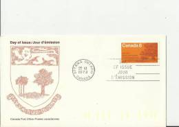 CANADA 1973 – FDC 100 YEARS PRINCE EDWARD ISLAND ENTRY IN CONFEDERATION (DES.1) W 1 ST OF 8 C POSTM. OTTAWA-ONT JUN 22 R - 1971-1980