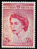 Zw0077 Southern Rhodesia 1953, SG7, Coronation, Mounted Mint - Rhodesia Del Sud (...-1964)