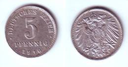 Germany 5 Pfennig 1916 A WWI Issue - 5 Pfennig