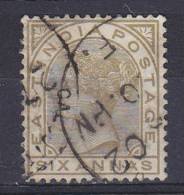 India 1874 Mi. 28b     6 A Queen Königin Victoria - 1858-79 Kronenkolonie