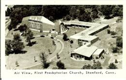 CPA  AIR VIEW, First Presbyterian Church  7529 - Stamford