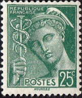 France Mercure - N°  411 * Le 25 Centimes Vert - 1938-42 Mercure