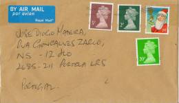 UK Cover With Christmas Stamp - Cartas & Documentos