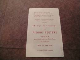 BC4-2-101 CDP Souvenir Communion  Pierre Peeters Oudergem 1946 - Comunión Y Confirmación
