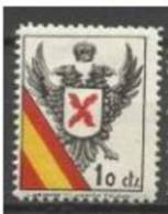 740a-SELLO GUERRA CIVIL CARLISTA REQUETE 10 CTS NUEVO ** SPAIN CIVIL WAR - Nationalist Issues