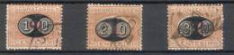 Regno D'Italia - 1890-91- Segnatasse (mascherine) (usati) Sass. 17-19 - Serie Completa - Strafport