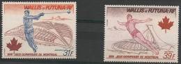 WALLIS Et FUTUNA 1976   Poste Aerienne PA 72 Et 73 Neufs Sans Charniere ** Jeux Olympiques  MONTREAL. - Ungebraucht