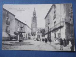 Montagnac Place Emile-Combes Et Grande Rue  ( Belle Amimation ) - Montagnac