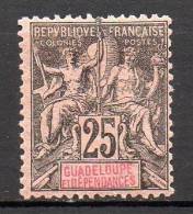 Guadeloupe - 1892 - N° Yvert : 34 * - Ungebraucht