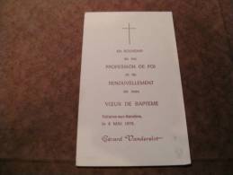 BC4-2-101 CDP Souvenir Communion  Gerard Vanderelst Velaine Sur Sambre 1979 - Kommunion Und Konfirmazion