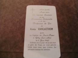 BC4-2-101 CDP Souvenir Communion   Annie Vanlaethem Gilly Sart Allet 1960 - Comunión Y Confirmación