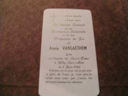 BC4-2-101 CDP Souvenir Communion   Annie Vanlaethem Gilly Sart Allet 1960 - Communie