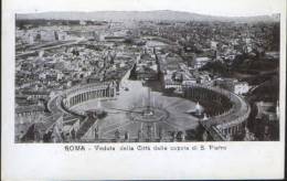 Italy-Postcard-Roma--View Of The City From The Dome Of St. Peter-unused,2/scans - Panoramische Zichten, Meerdere Zichten