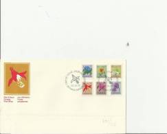 CANADA 1977–FDC CANADIAN FLOWERS SERIE W 6 STS OF 1-2-3-4-5-10 POSTM. OTTAWA APR 22 RE2047 - 1971-1980