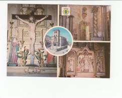 Portugal Cor 21074 - MONCORVO - CRISTO SEC XIII - IGREJA MATRIZ TRÍPTICO E RETÁBULA DE ESCULTURA EM MADEIRA BATISTÉRIO A - Bragança