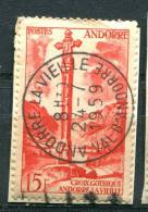 Andorre 1955-58 - YT 146 (o) Sur Fragment - Used Stamps
