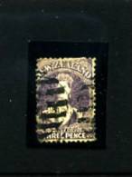 NEW ZEALAND - 1862  FULL FACE QUEEN  PERF. 3 D. LILAC   USED - Gebraucht