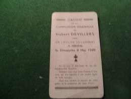 BC4-2-102 Souvenir Communion Hubert Devillers Herstal 1949 - Comunioni