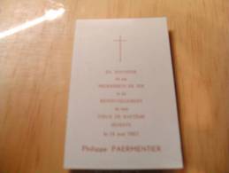 BC4-2-102 Souvenir Communion Philippe Paermentier Seneffe 1967 - Comunión Y Confirmación