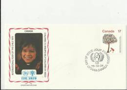 CANADA 1979 – FDC INTERNATIONAL YEAR OF THE CHILD  W 1 ST OF 17  C    POSTM. OTTAWA  OCT 24  RE2072 - 1971-1980