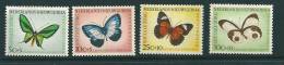 Butterflies 1960, Sc B 23-26, MNH, Toned On Back - Nouvelle Guinée Néerlandaise