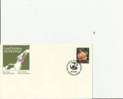 CANADA 1981 – FDC LES FLORALIES DE MONTREAL EXHIBITION  - MONTREAL ROSE  W 1 ST  OF 17  C    POSTM. OTTAWA JUL 22   RE20 - 1981-1990