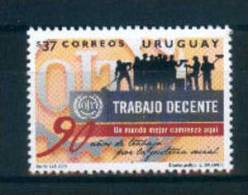 Uruguay 2009 OIT 90 Años De Trabajo Por La Justicia Social. TRABAJO DECENTE. Emblema, Trabajadores Urbanos Y Campesinos - ILO