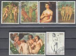 Paraguay 1982 - Art Painting -  Mi 3546-52 - Complete Set  Used - Desnudos