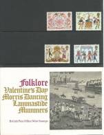 1981 Folklore Set Of 4 Presentation Pack As Issued 6th February 1981 Great Value - Presentation Packs