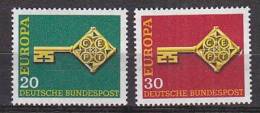 PGL BH0297 - EUROPA CEPT 1968 ALLEMAGNE Yv N°423/24 ** - 1968