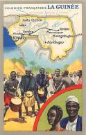 Afrique - Africa -guinée - Ref A315-carte La Guinée Francaise édition Produits Chimiques Lion Noir   -carte Bon Etat - - Guinée Française