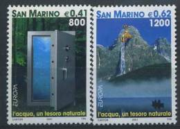 2001 San Marino, Europa, Serie Completa Nuova (**) - Storia Postale