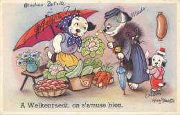 WELKENRAEDT - Carte Souvenir, On S´amuse Bien - Chiens  Humanisés - Welkenraedt