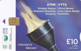 Cyprus, CYP-C-107, Cyta Official Sponsor Of The Cyprus Olympic Commitee, Sport, 2 Scans. - Zypern