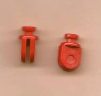 LEGO Minifig  Vintage 2 Embouts De Bras Rouge. - Figurine