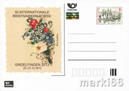 Czech Republic - 2012 - Intl. Stamp Fair Sindelfingen 2012 - Mint Official Exhibition Postcard With Hologram - Postcards