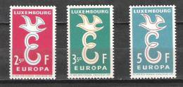 Luxembourg - 1958 - Y&T 548/50 - Neuf ** - Unused Stamps