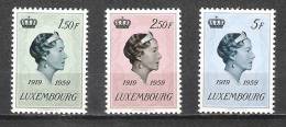 Luxembourg - 1959 - Y&T 559/61 - Neuf ** - Nuovi