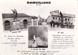 CPSM DAMVILLERS MEUSE AVANT 1914  STATUE SUPPRIMEE PAR ALLEMANDS EN 1915 PUIS REMPLACEE A PARTIR DE 1950 - Damvillers