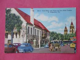 FL - Florida > St Augustine Post Office &Ponce De Leon Hotel Towers  Linen 1951 Cancel Stamp Off--  Ref  820 - St Augustine