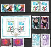 UNO Genf 1975 MiNr.46 - 55 Mit Bl.1 O  Gest. Jahrgang 1975 Komplett ( D1367 ) - Gebraucht