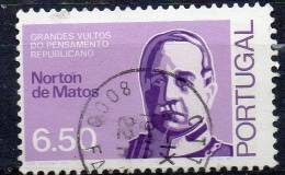 PORTUGAL 1980 Republican Personalities - Norton De Matos  6e.50 - Lilac And Violet  FU - Usati